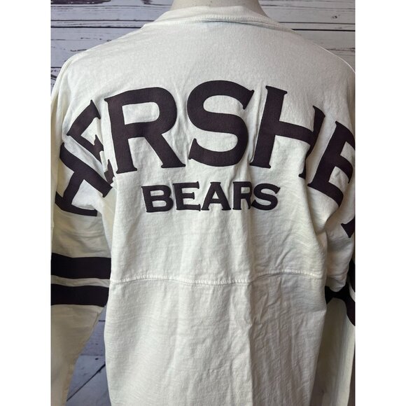 Spirit Jersey Hershey Bears Small AHL Hockey Sweatshirt USA Lace Up Chocolate - Picture 3 of 11